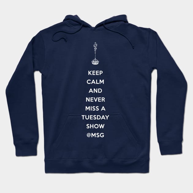 Keep Calm MSG NYC Hoodie by BillyArchilla